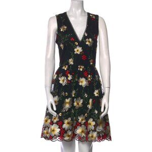 Alice + Olivia Floral Print Mini Dress